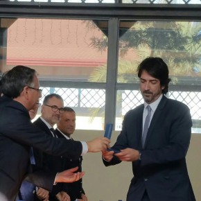 El diputado de C’s Sergio del Campo recibe la Medalla con distintivo blanco de la Policía Portuaria de Tarragona